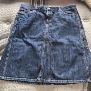 Gap blue jean skirt